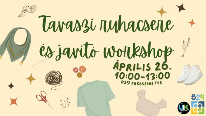 Tavaszi ruhacsere és ruhajavító workshop